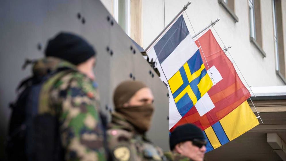 Il dispositivo di sicurezza a Davos è notevole.