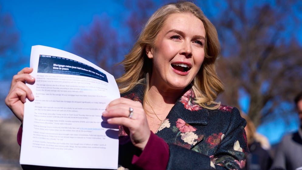 Karoline Leavitt est responsable des relations presse de Trump. (photo d'archives)