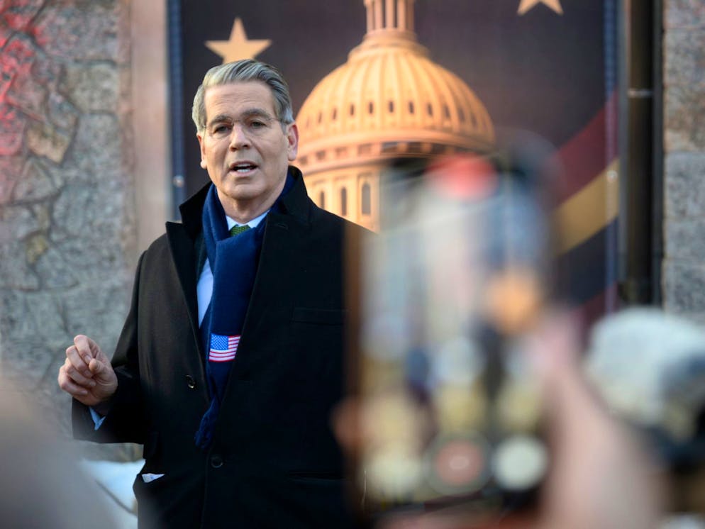 Der US-Finanzminister Scott Bessent zeigte sich erfreut, wieder in der Schweiz zu sein.