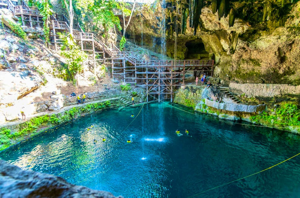 Cenote Zací is a popular destination for tourists.