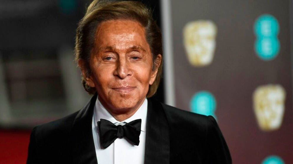 Lo stilista italiano Valentino Garavani in una foto del 2018 ai British Academy Film Awards di Londra