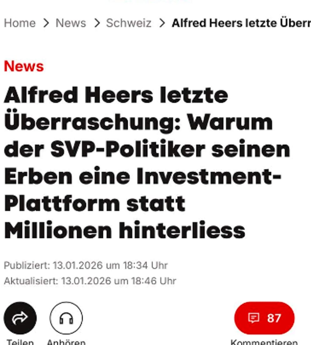 Die gefälschte Anzeige kommt im «Blick»-Stil daher. 