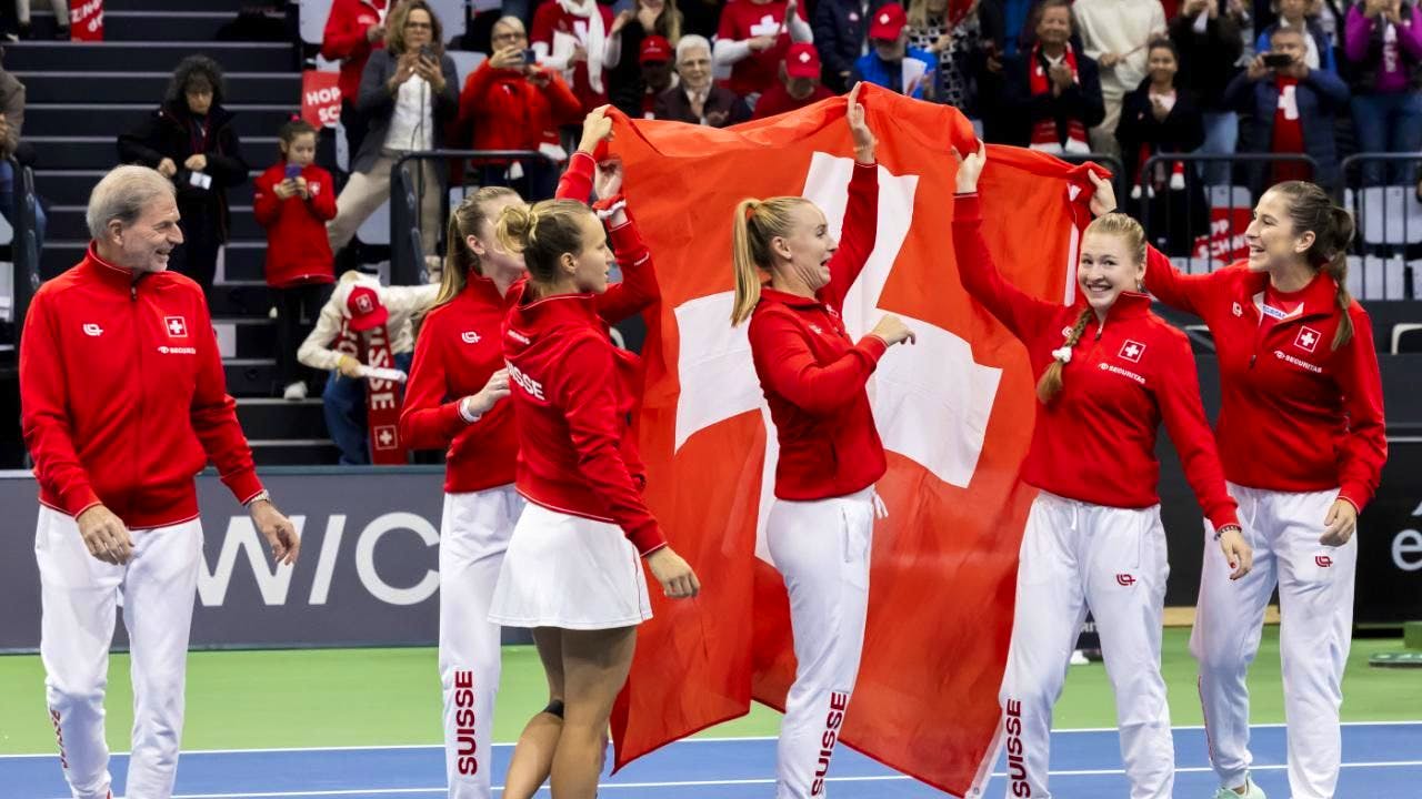 Billie Jean King Cup. Swiss team against the Czech Republic