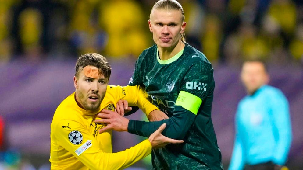 Erling Haaland und seine Teamkollegen von Manchester City müssen sich Bodö/Glimt beugen