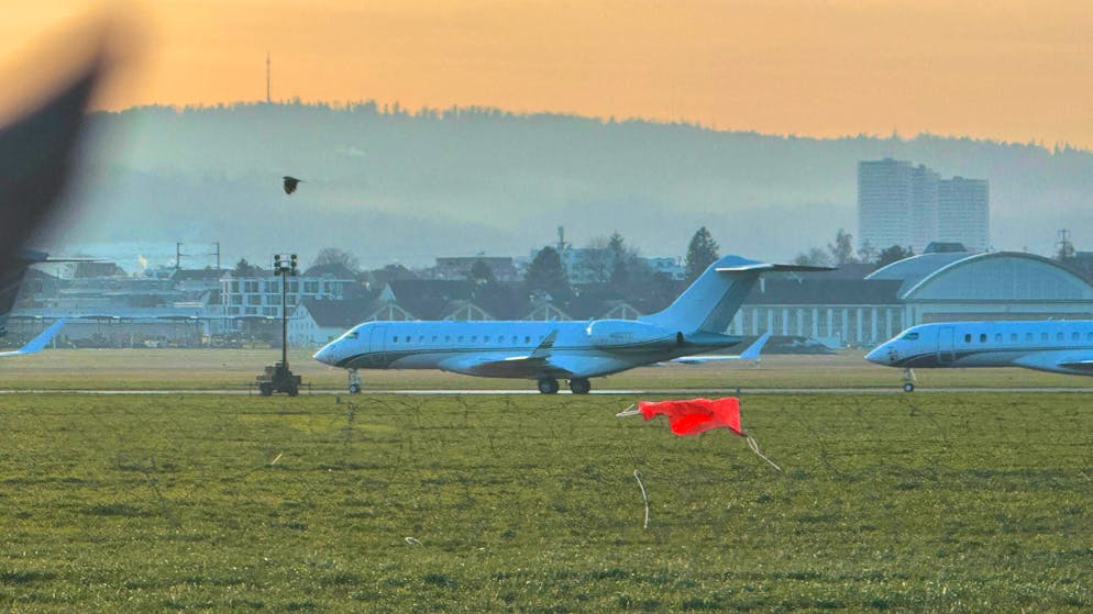 Dübendorf military airfield. Heads of state, ministers and business leaders from all over the world are traveling to Switzerland for the WEF.