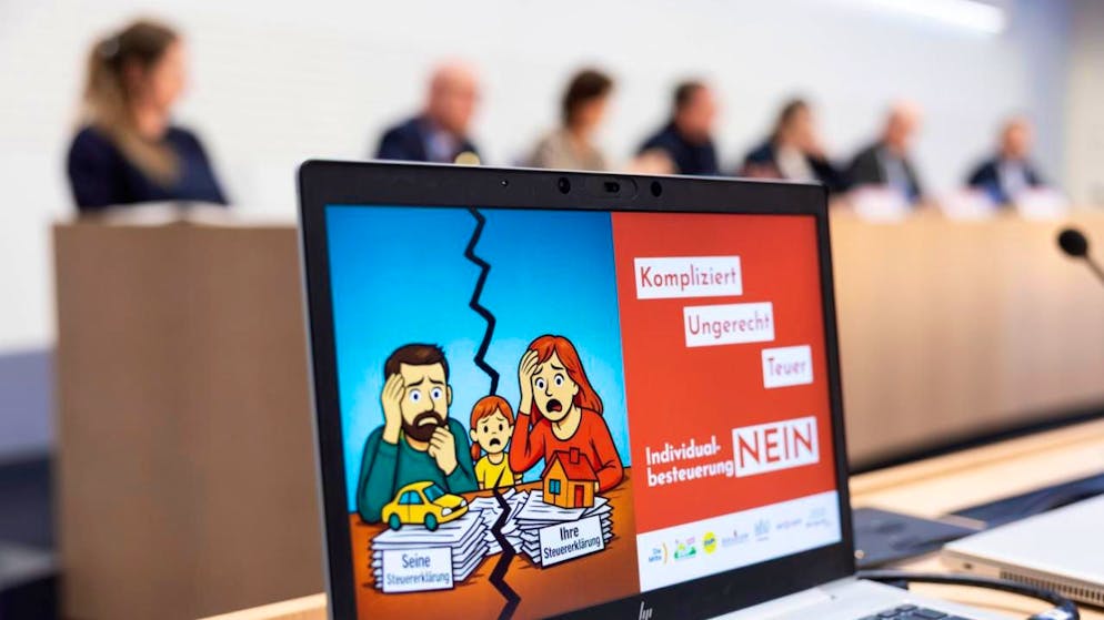 "In steuerlicher Hinsicht eine Scheidung": Ein überparteiliches Nein-Komitee tritt gegen den Wechsel von der Ehepaar- zur Individualbesteuerung an. Abgestimmt wird am 8. März.