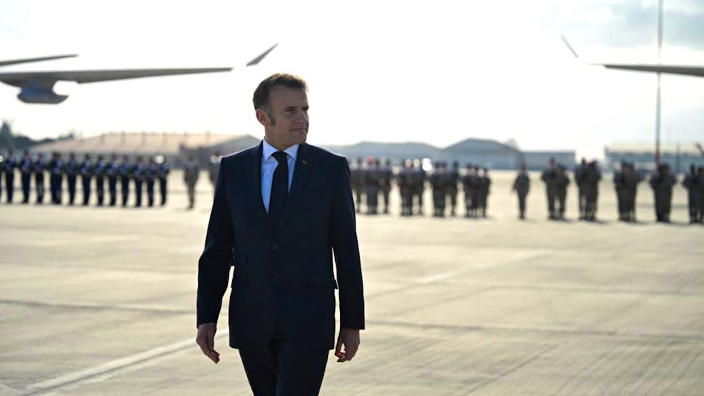 ARCHIV - Der französische Präsident Emmanuel Macron. Foto: Philippe Magoni/Pool AP/dpa