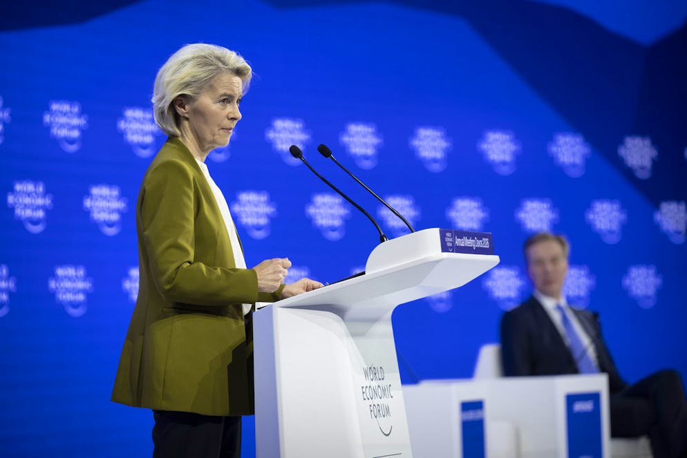 Ursula von der Leyen am WEF in Davos.