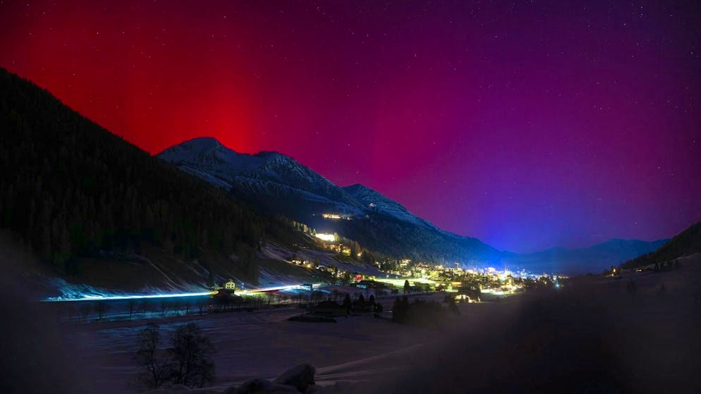 Glowing sky - auroras can be seen over Germany - Gallery. ...and also over Davos GR.