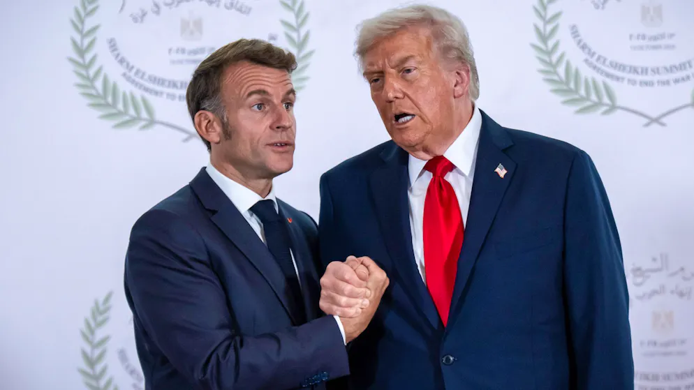 Nach «Schlag» seiner Frau. Trump spottet über Macron – das empört jetzt ganz Frankreich
