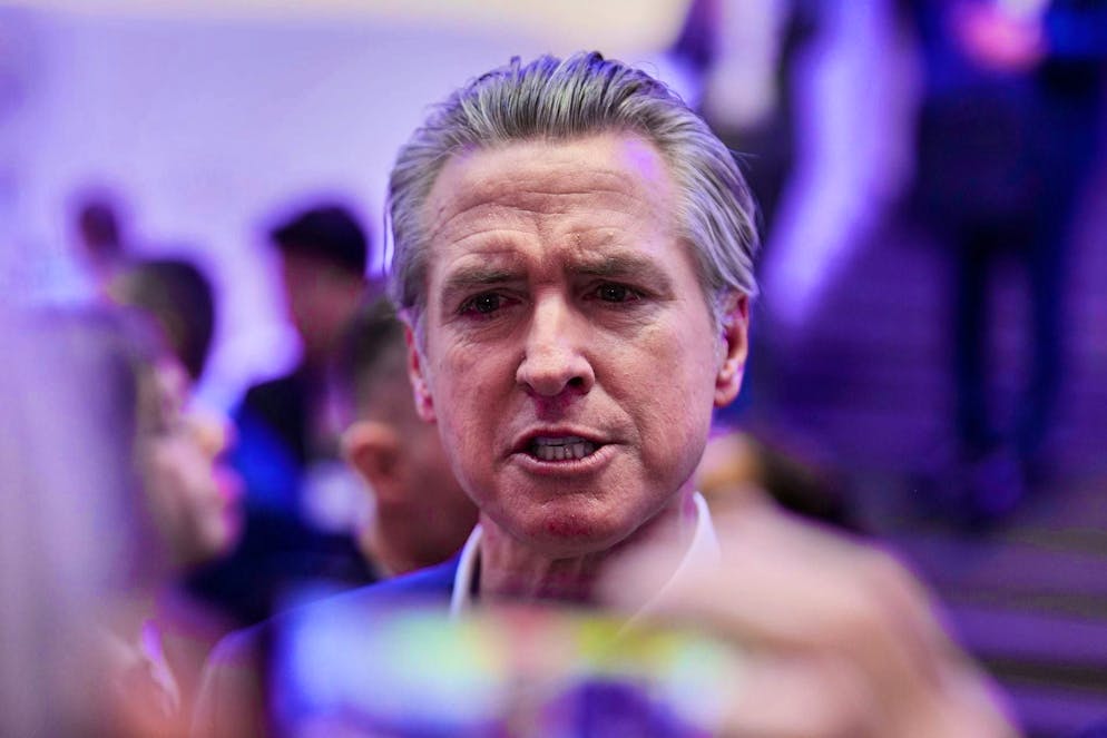 California Governor Gavin Newsom at the WEF.