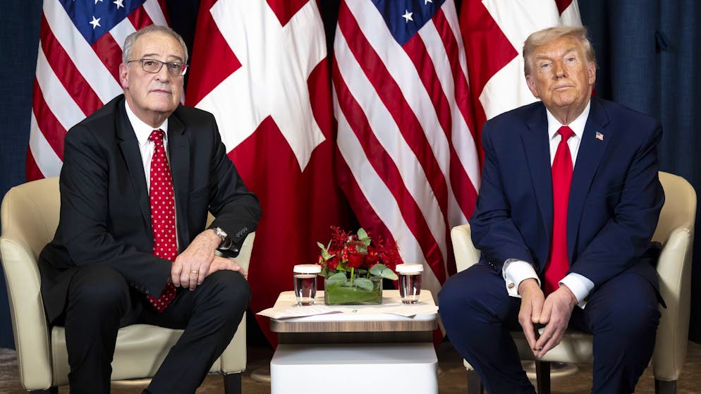 Après les violentes critiques. La discussion a été «courtoise mais ferme» entre Parmelin et Trump