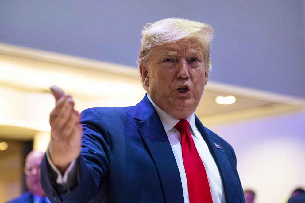 US-Präsident Donald Trump bei seinem letzten Besuch am WEF im Jahr 2020.