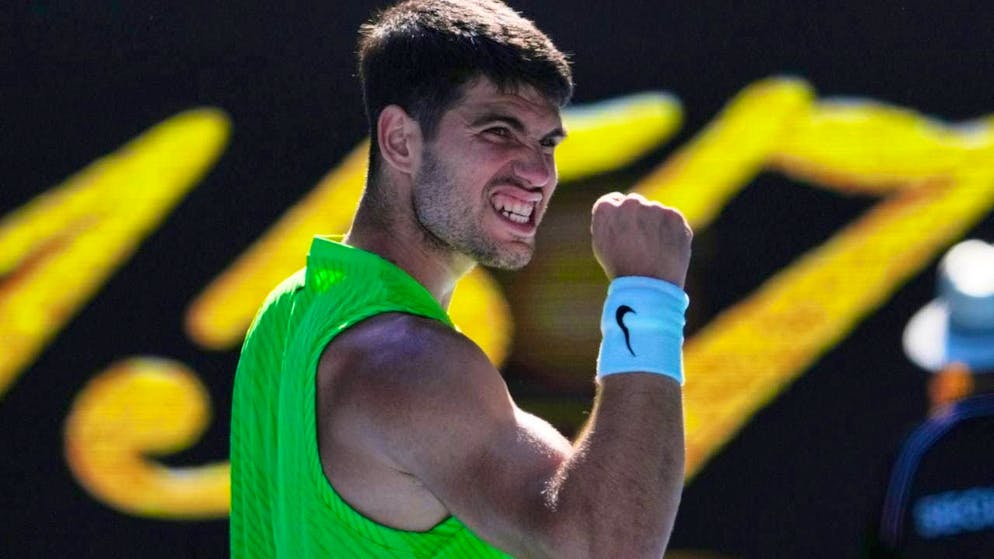 Carlos Alcaraz was on court for 2:44 hours against Yannick Hanfmann