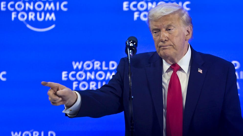 Donald Trumps Rede machte einige Zuhörer offenbar müde.