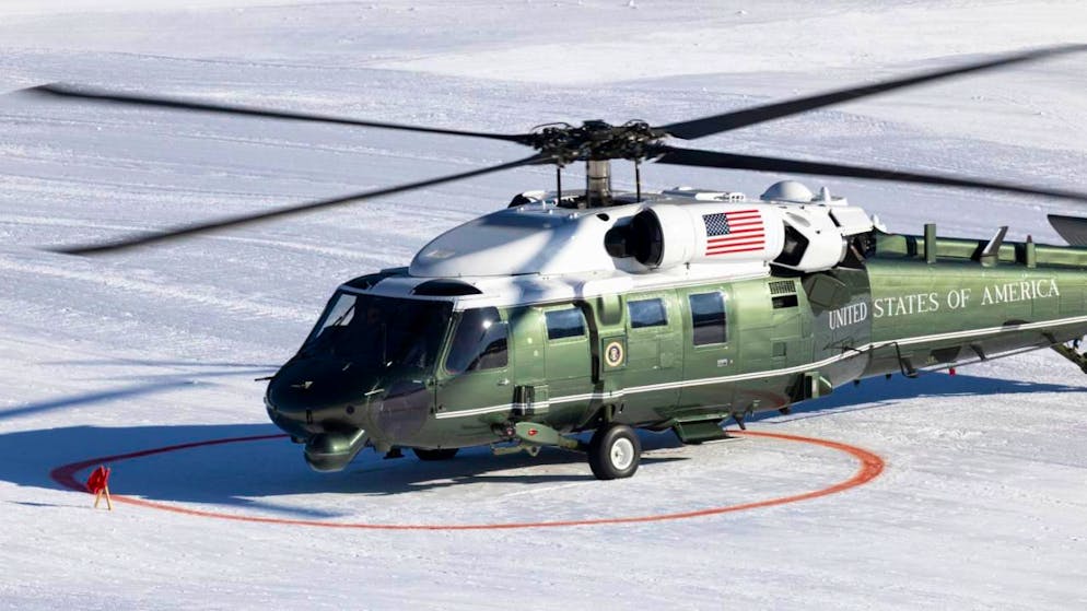 US-Präsident Donald Trump ist am Mittwochnachmittag in Davos gelandet.