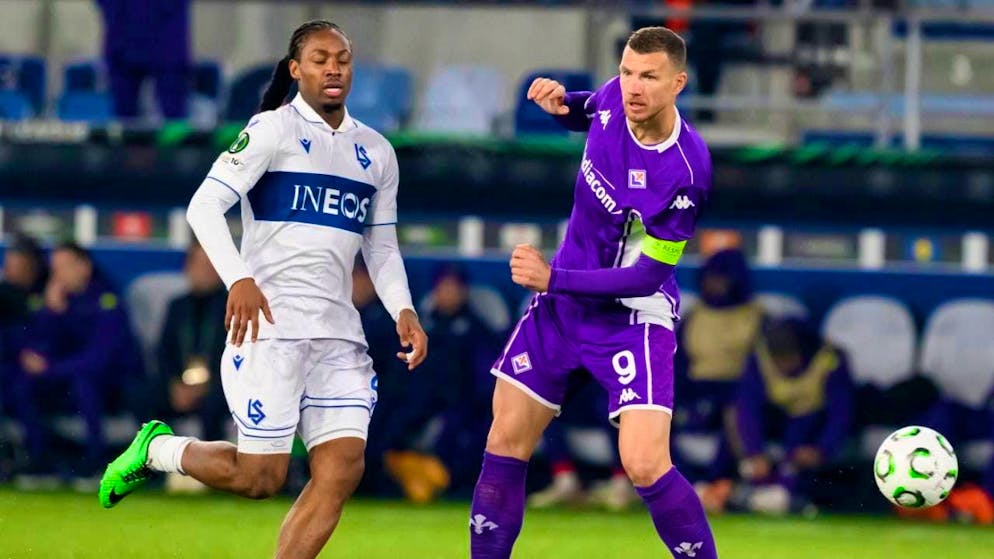 Bosnian international Edin Dzeko had been under contract with struggling Fiorentina since last summer