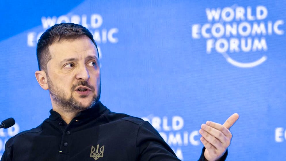 Wolodymyr Selenskyi kündigte am WEF in Davos ein Treffen der Ukraine mit Vertretern Russlands und der USA an.