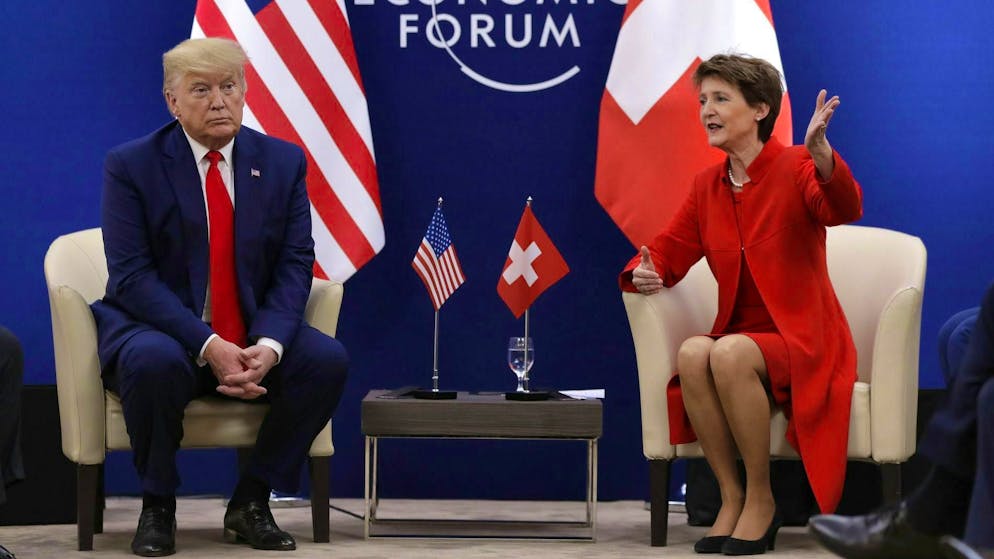Nel 2020, Trump ha incontrato l'allora presidente della Confederazione Simonetta Sommaruga (SP).