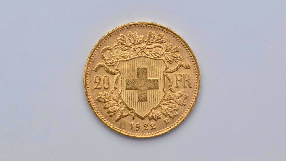 Auch das Goldvreneli wird weiter im Wert steigen, weht es nach Goldman Sachs. (Archivbild)