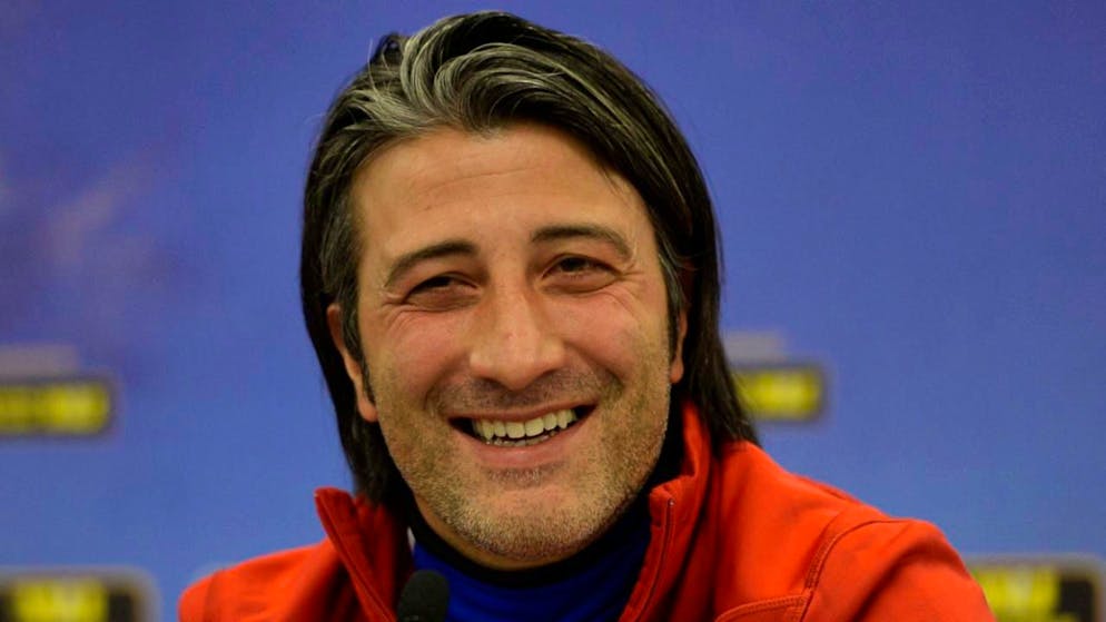 «Die Fans sind eine grosse Unterstützung für uns»: Murat Yakin bedankt sich 2014 als FCB-Trainer indirekt für das fragwürdige Verhalten der Basler Fans in Salzburg