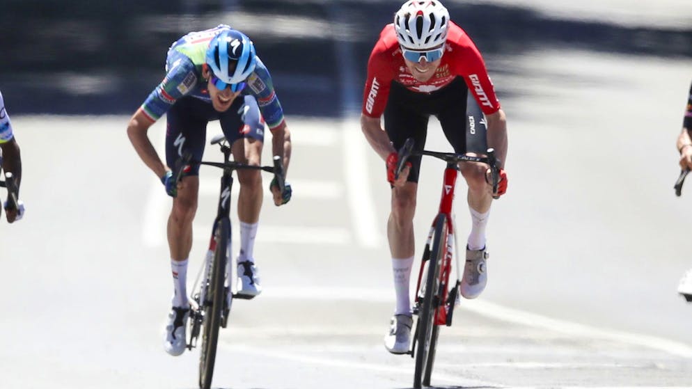 Mauro Schmid (à droite) commence bien la saison «Down Under».