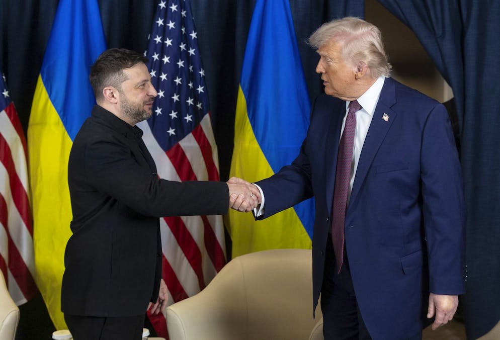 Il presidente ucraino Volodymyr Zelensky ha incontrato Donald Trump al WEF di Davos.