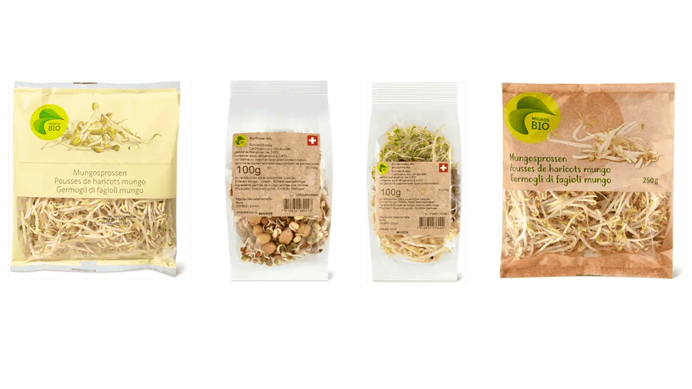 Migros is recalling numerous sprout products. 