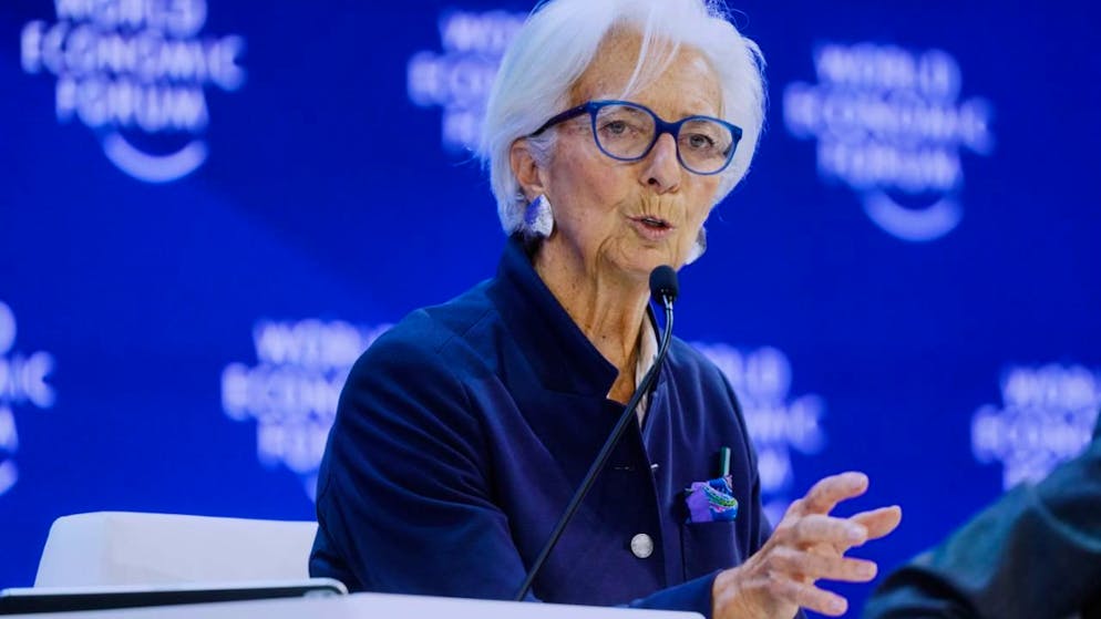 Christine Lagarde au Forum économique mondial (WEF) de Davos. (archive)