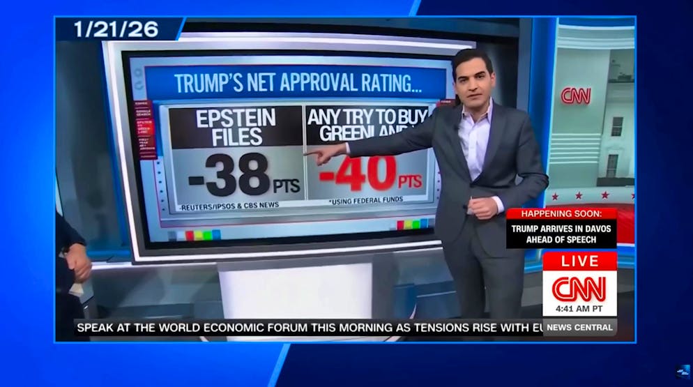 Numbers guru Harry Enten: Only Trump's grip on Greenland is more unpopular than his handling of the Epstein case.