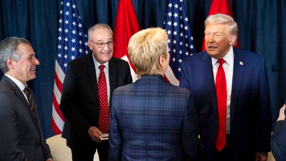 Il momento probabilmente più atteso è stato l'incontro con Donald Trump.