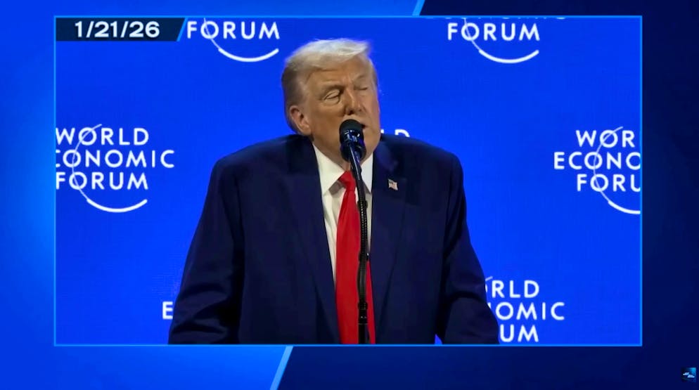 Trump tells a drug fairy tale at the WEF.