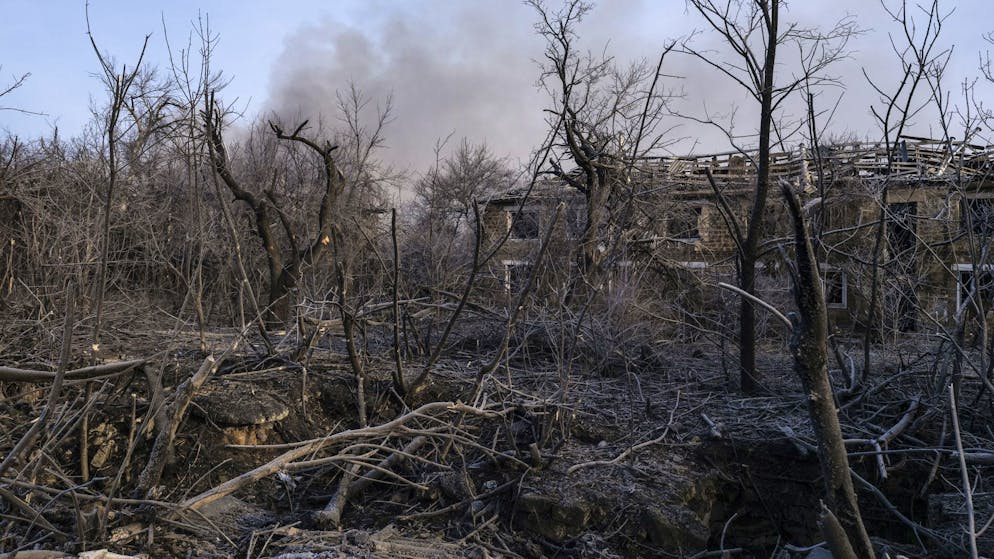 Zerstörung in der Frontstadt Druschkiwka im Gebiet Donezk. (21. Januar 2026)