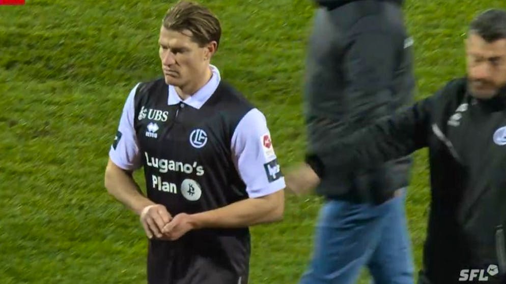 Substitution with an aftertaste. Remorse just an act? No handshake between Lugano's Behrens and Koutsias