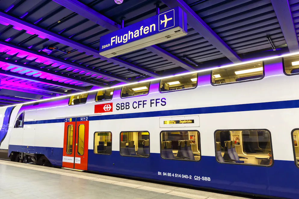 Die Züge stehen zurzeit am Flughafen Zürich still (Symbolbild).