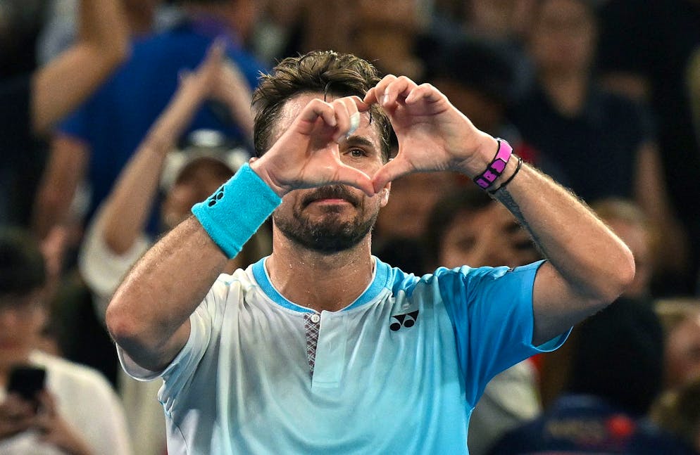Stan Wawrinka ringrazia il pubblico di casa agli Australian Open.