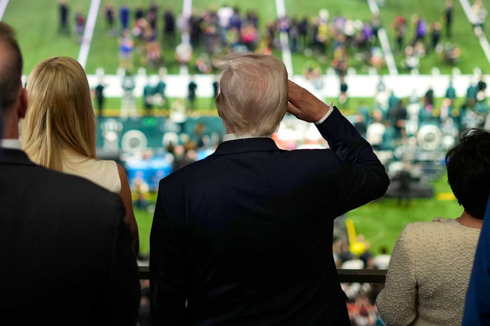 2025 war Trump noch beim Super Bowl dabei.