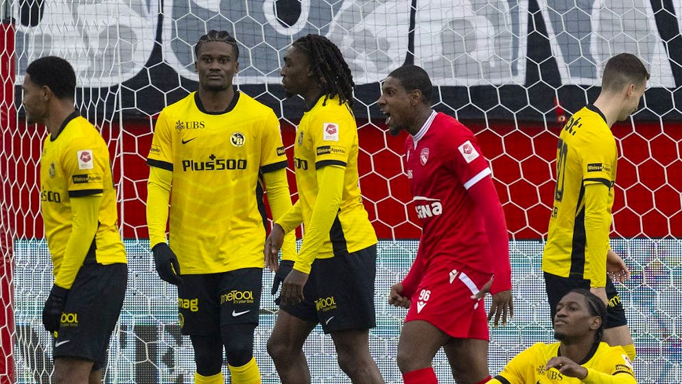 4:1 victory in the video. Thun leads YB in Bern derby