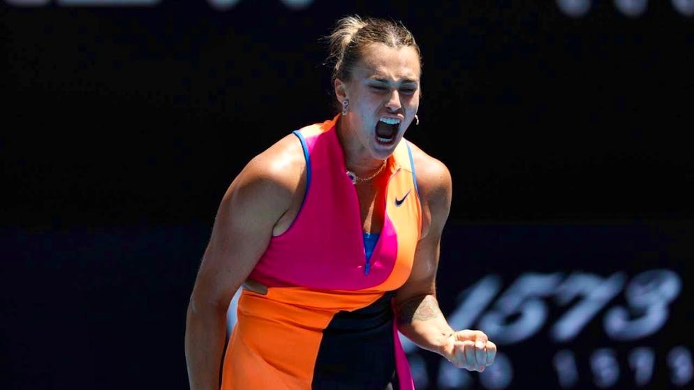 Aryna Sabalenka won her round of 16 match in two sets