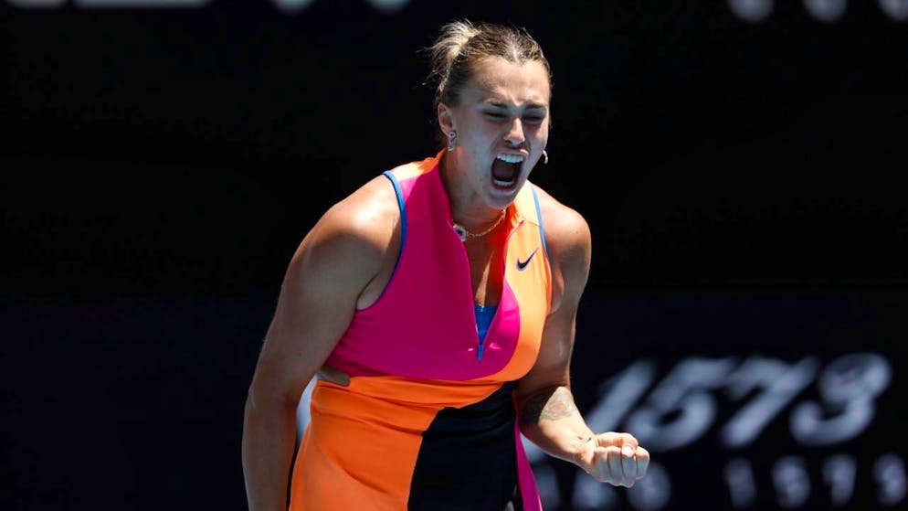 Aryna Sabalenka gewann ihren Achtelfinal in zwei Sätzen