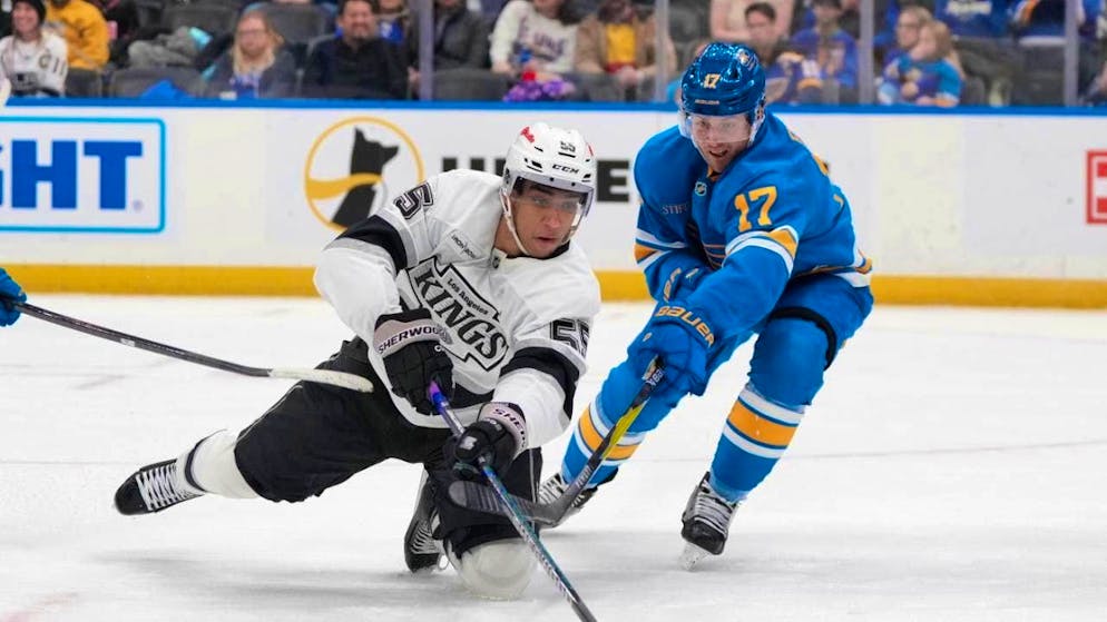 The Los Angeles Kings prevailed against the St. Louis Blues