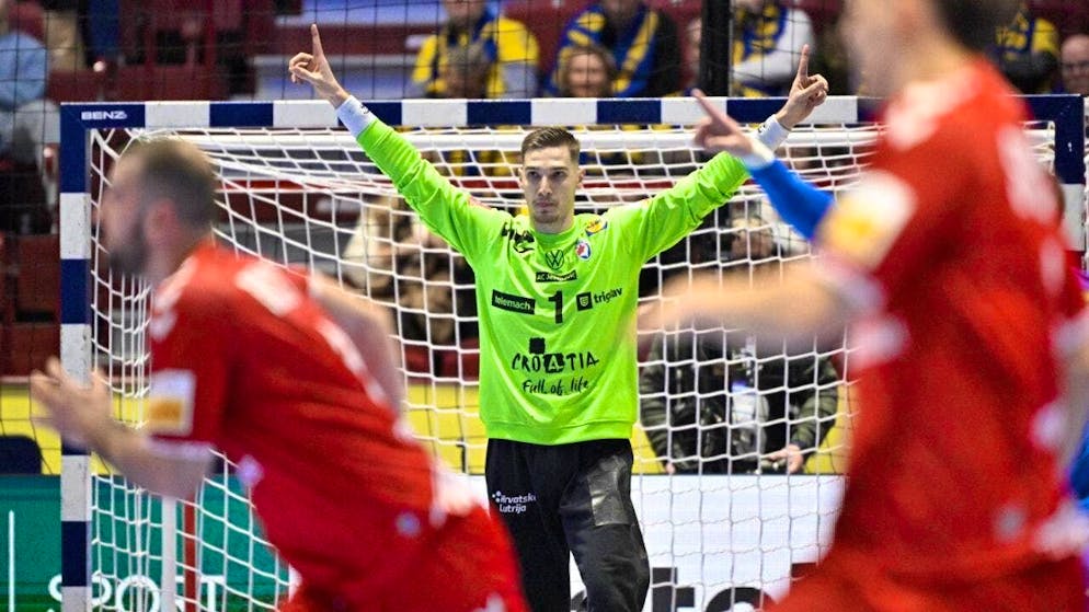 Croatian goalkeeper Dominik Kuzmanovic made the difference for Croatia against Switzerland.