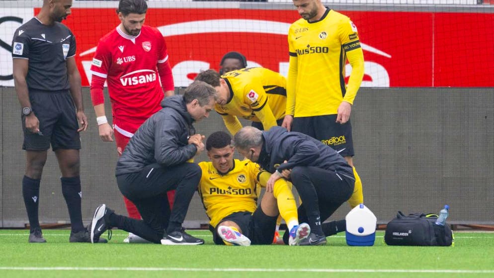 Ryan Andrews musste am Sonntag gegen Thun nach einer guten halben Stunde ausgewechselt werden