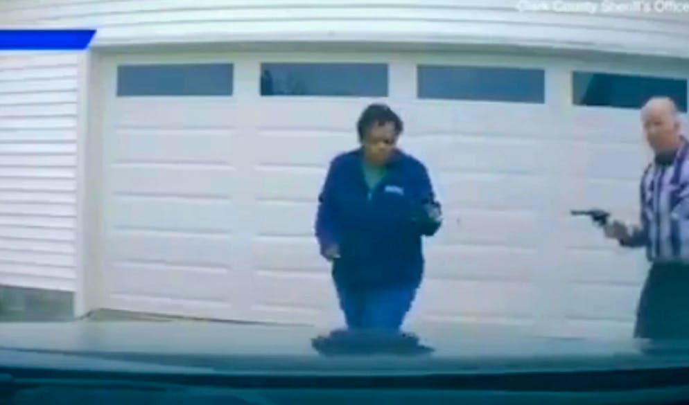 Eine Dashcam filmte den Vorfall und zeigte, dass es keine Notwehr war.