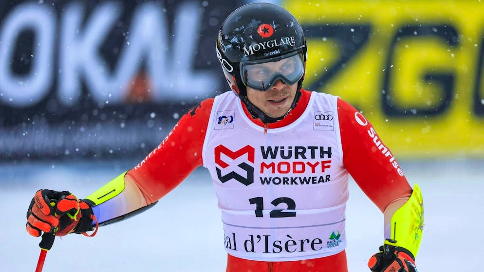 On the podium in Schladming three years ago, now making his comeback after a 13-month injury break: Gino Caviezel