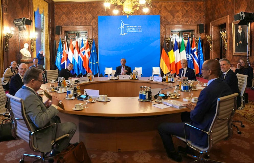 North Sea states push ahead with expansion of wind power - Gallery. Hamburg City Hall is the venue for the North Sea Summit.