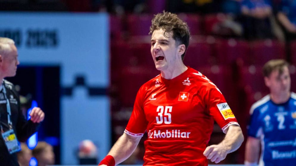 Der Schweizer Noam Leopold wurde zum besten Spieler der Partie gegen Island gewählt