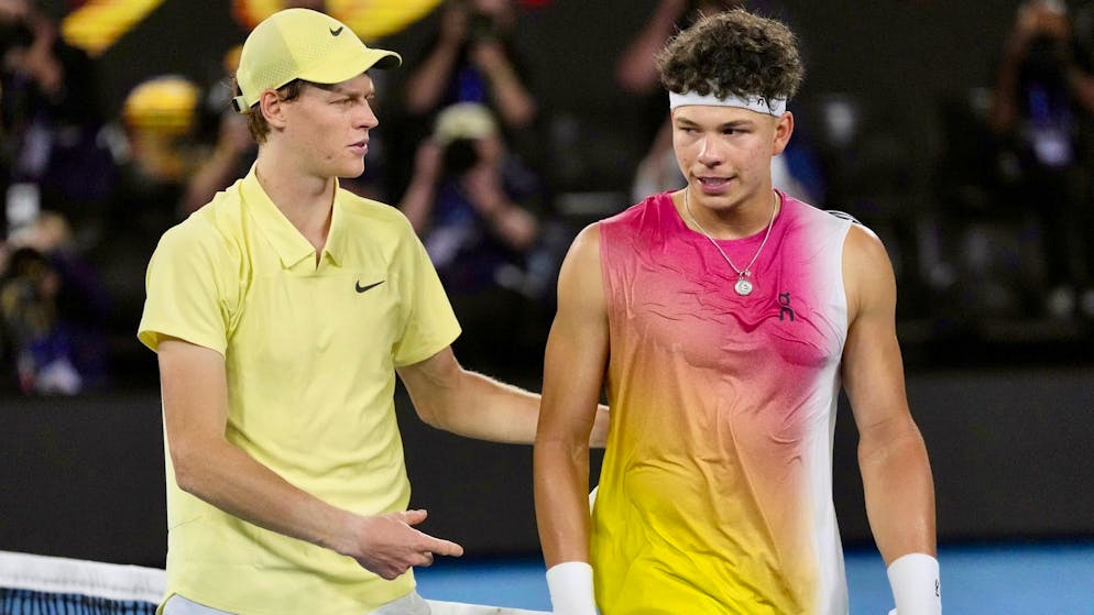 Jannik Sinner (ici en 2025) retrouve Ben Shelton mercredi à Melbourne.