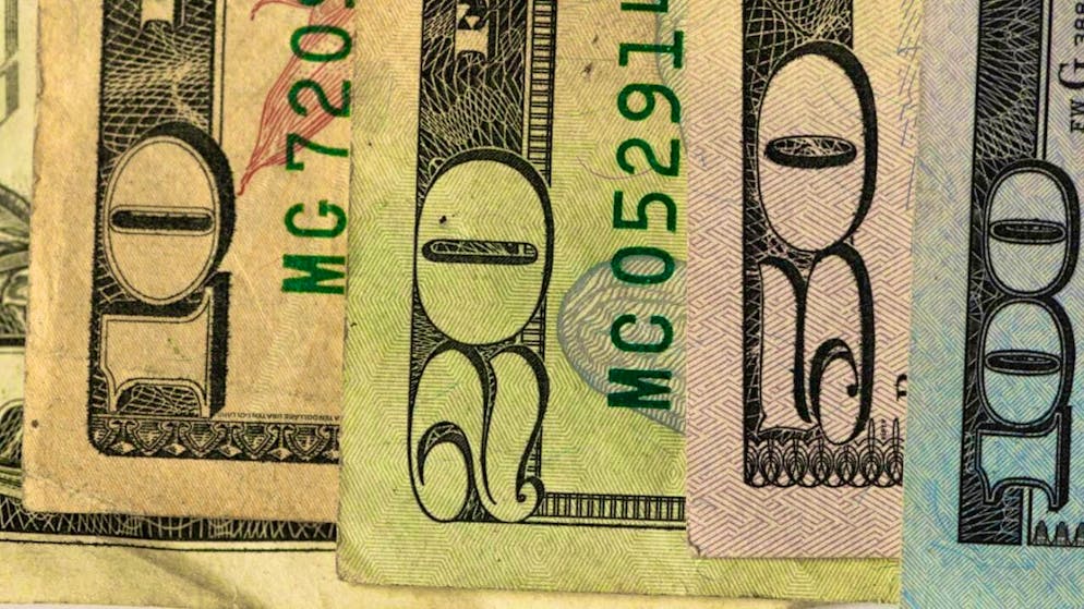 The "greenback" is steadily losing value. (archive picture)