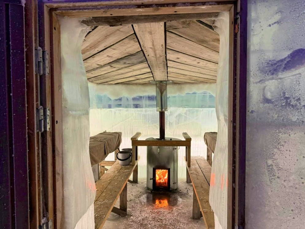 Press trip Finland. A somewhat atypical sauna: the ice sauna.